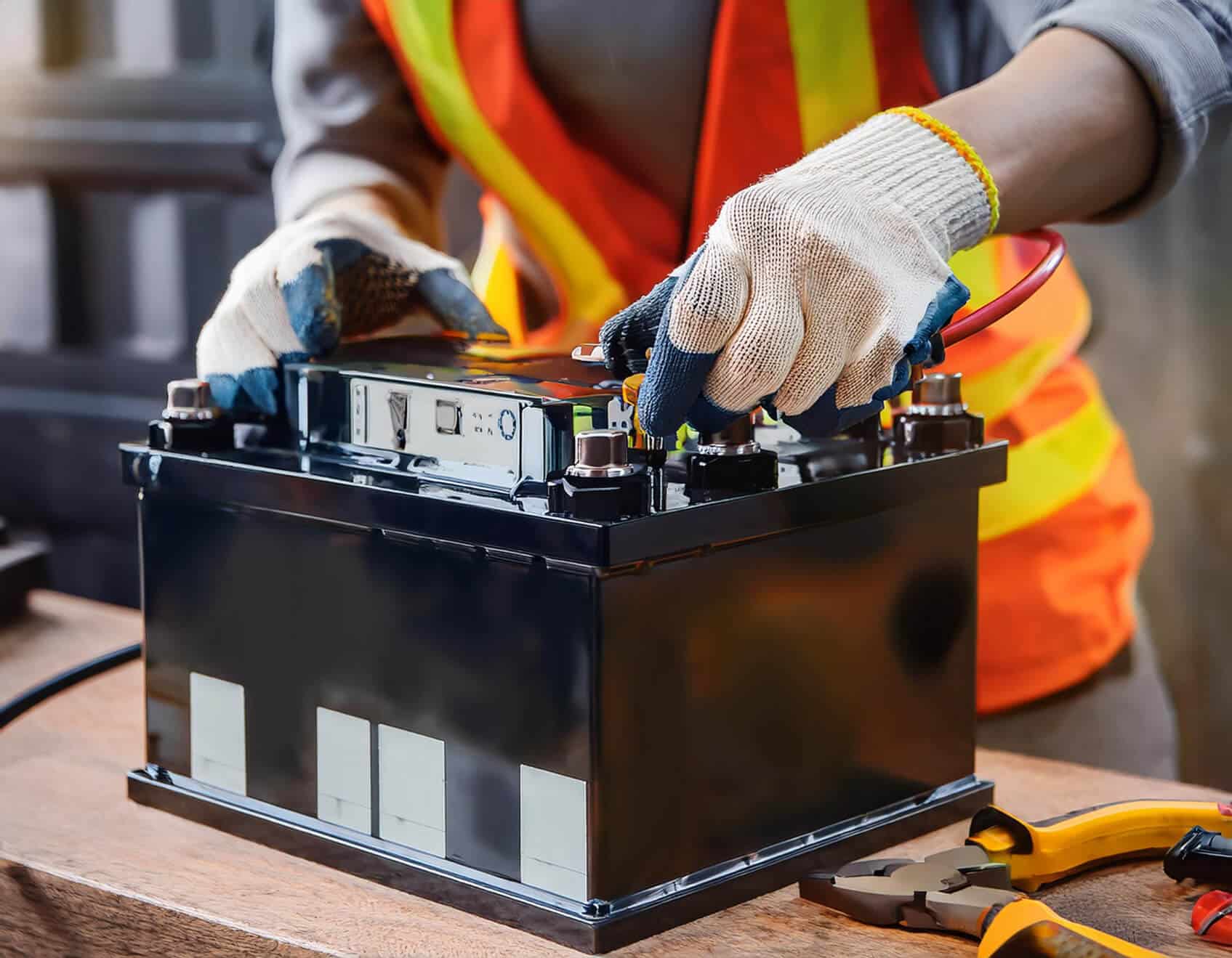 mining locomotive battery